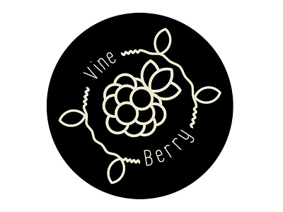 Geometric Logo - Vine & Berry berry branding dailylogochallenge geometriclogo icon jellybrand logo logodesignchallenge vector