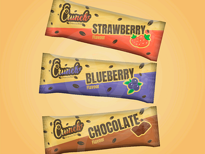 Granola Company - Crunch branding dailylogodesign food granola granolabar healtyfood logo logodesignchallenge packaging typography vector