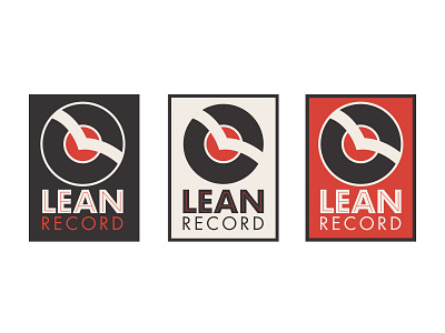 Record Label - Lean Records branding daily logo design dailydesignchallenge dailylogochallenge dailylogodesign design icon logo logodesignchallenge music record label typography vector