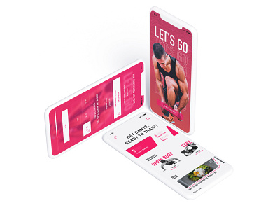 LET'S GO fitness app design fitness fitness app flat iphone iphone x ui user dashboard workout workout app workouts