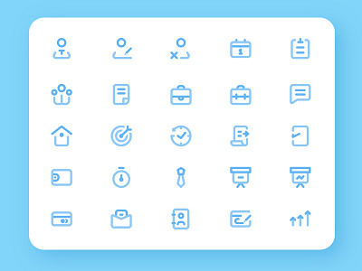 Business and Management Icons Set app design icon icons set ui ux vector web website