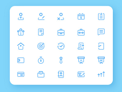 Business and Management Icons Set