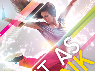 "Fit As Funk" Flyer fitness photoshop typography vectors