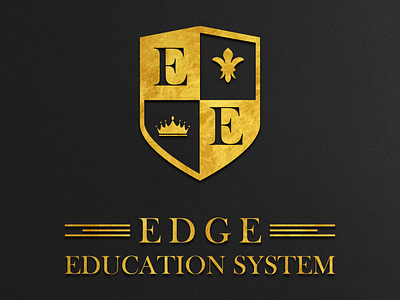 EDGE - Education System Logo Design advertisement art artdirection branding creative desi design flat gold graphicdesign icon ideas identity illustration logo pakistan type typography ux web