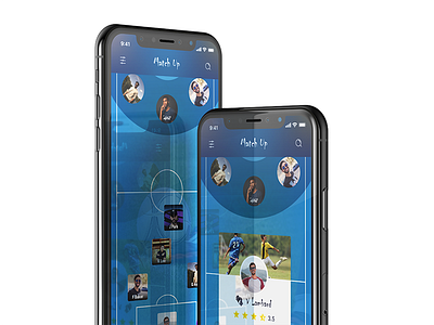 Match Up App Concept adobe xd soccer app ux design