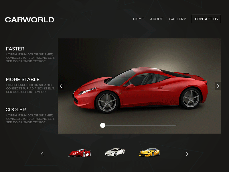 Car Retail  - Product Landing Page