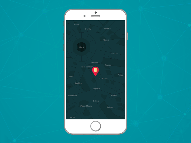 Map Chat App UI applicationdesign design mapapp mapappdesigner ui