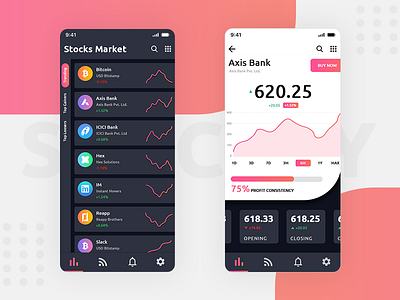 Stock Market App UI