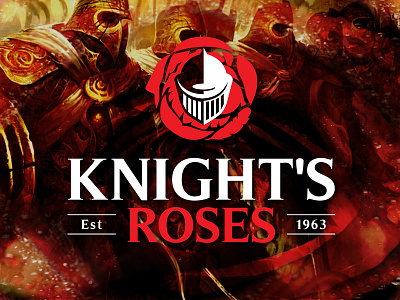 Knight Roses branding flower graphic design knight knight logo logo logo design rose rose logo roselogo spartan