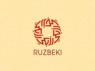 Ruzbeki arabic logo arabic typography branding calligraphy faizi graphic design logo logo design logodesign symbol