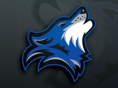 Los Lobos Main Logo fantasy football football howling lobo lobos los lobos sports sports logo wolf wolf logo