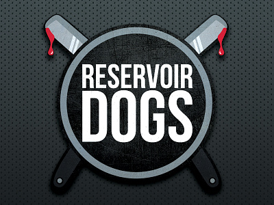 Reservoir Dogs Wordmark bulldog dogs fantasy football helmet logo rd reservoir sports tarantino tie