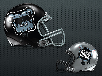 Reservoir Dogs Helmets bulldog dogs fantasy football helmet logo rd reservoir sports tarantino tie