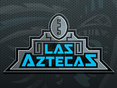 Las Aztecas Word Mark azteca aztecs fantasy football football football helmet sports sports logo