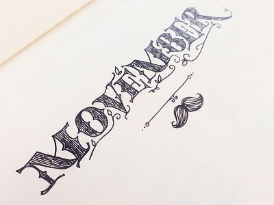 N(M)ovember hand lettering hand lettering ink lettering movember november pen sketch