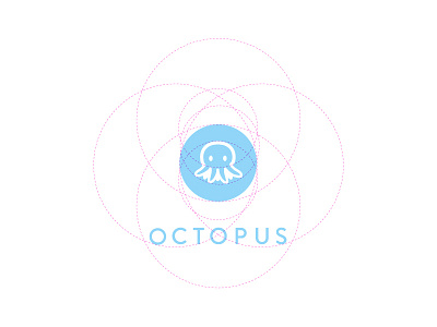Octoparody circle circles emblem emblem design icon icon design illustration logo logo design octopus