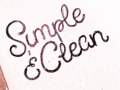simple & clean wip hand letter hand lettering lettering