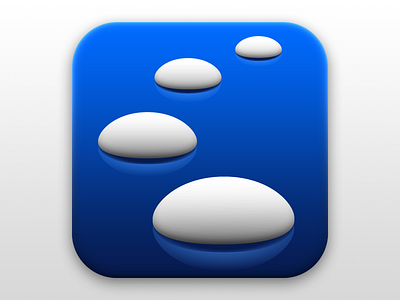 Stepping Stones — App Icon app icon ios path shiny things stepping stones water