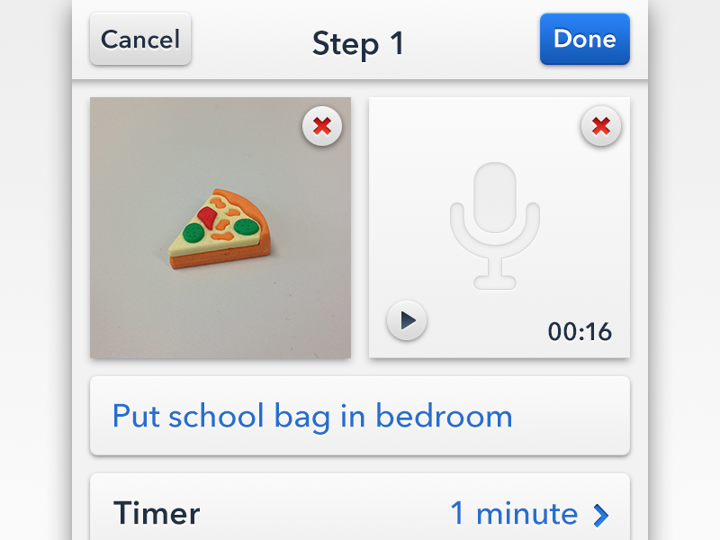 Stepping Stones — Edit Step UI shiny things ios path stepping stones ui user interface edit photo audio