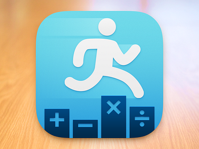 Updated Quick Maths Icon app app icon arithmetic game icon ios ios7 maths quick shiny things