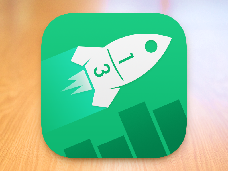 Quick Fractions — App Icon shiny things ios icon maths education game ios7 quick australian fractions app icon