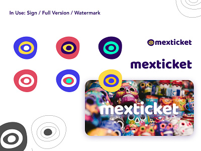 Mexticket brand: deliverables aztek booking branding branidentity flight logo mexico sign travel portal travelapp vibrant brand