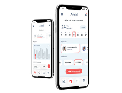 Scheduling an Appointment with the doctor app appointment booking dashboard interface ios medical mobile page schedule scheduling screen ui ui design ux uxdesign uxui