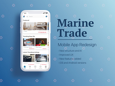 iOS App Redesign: Yacht Retail app ios iphonex redesign sell trade yachts