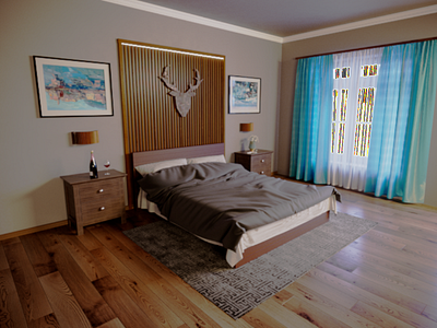 3d design and visualisation bedroom