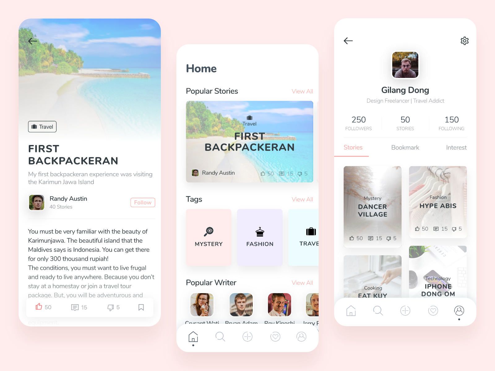 Story Telling App by Gilang Tawaqal on Dribbble