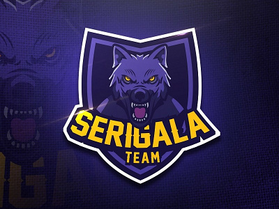 Serigala Team - Mascot & Esport Logo animal design esport esport logo game illustrator logo mascot sport squad unique wolves
