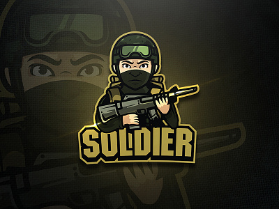 Soldier - Mascot & Esport Logo animal branding design esport esport logo game logo mascot patriots soldier sport squad