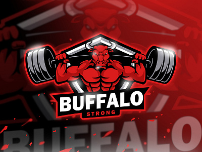 Buffalo Strong - Mascot & Esport Logo