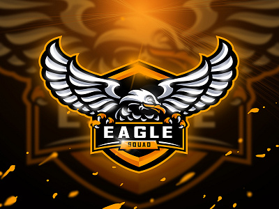 Eagle Squad - Mascot & Esport logo animal bird eagle esport game logo mascot sport squad strong unique wing