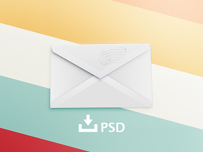 Envelope colorful download elements email envelope free freebie icon mail photoshop psd vector