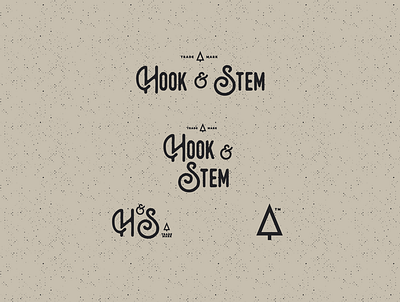 Hook & Stem Branding brand identity branding hook and stem logo logodesign logotype