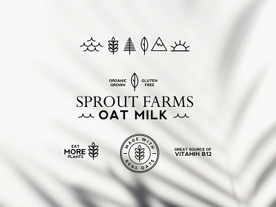 Oat Milk Logo branding branding and identity branding design logo design logotype oat milk packaging vector