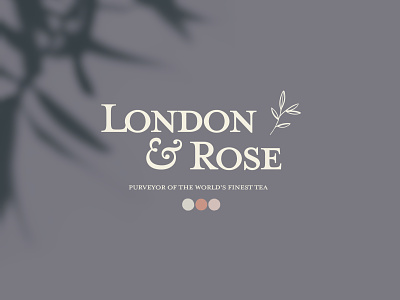 London & Rose Tea Company brand design brand identity branding clean feminine label logo logo design logodesign logotype packaging typography vector