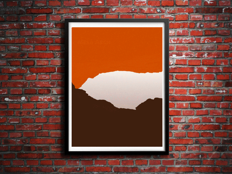 The Making of Mesa Arch animation desert gif illustration landscape mesa arch moab mountains psd utah vector