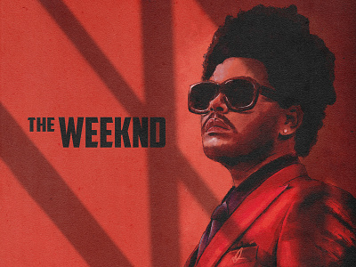The Weeknd Portrait illustration ipad music painting portrait procreate speed painting watercolor weeknd