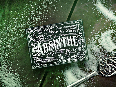 Absinthe Playing Cards absinthe alcohol branding font liquor logo packaging playing cards prohibition script typography vintage