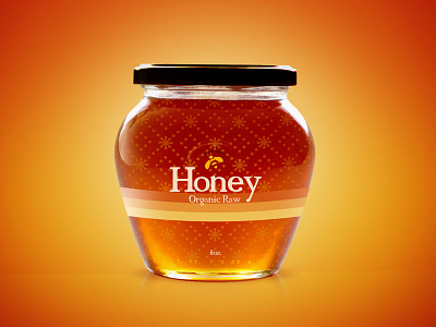 Honey branding honey jar label lid logo packaging