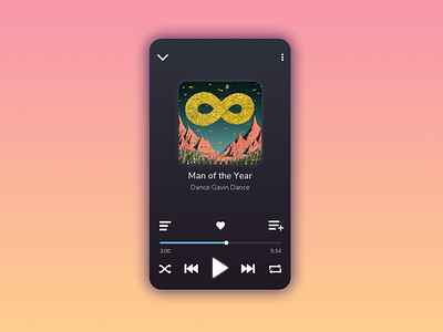 Daily UI 009 - Music Player app daily ui design minimal mobile music music player ui ux