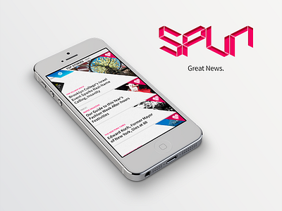 Spun 2.0 new UI branding ios app pink spun ui