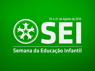 SEI logo 'green reverse' colorful identity kids logo overlay pro bono star