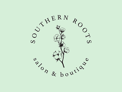 Southern Roots Salon & Boutique Secondary Logo branding design logo