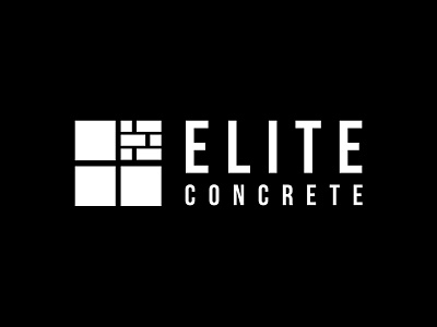 Elite Concrete Logo branding design logo