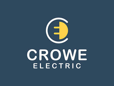 Crowe Electric Stacked Logo branding design logo
