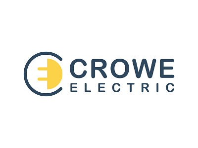 Crowe Electric Horizontal Logo branding design logo
