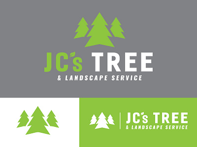 JC's Tree & Landscape Services brand branding design icon logo production